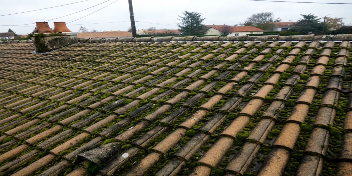 Nettoyage de toiture à Yvelines — avant (chantier 3)